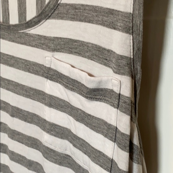 GAP Gray and White Striped Tank Top - Picture 3 of 5